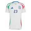 Maillot de Supporter Italie Alessandro Bastoni 23 Extérieur Euro 2024 Pour Homme